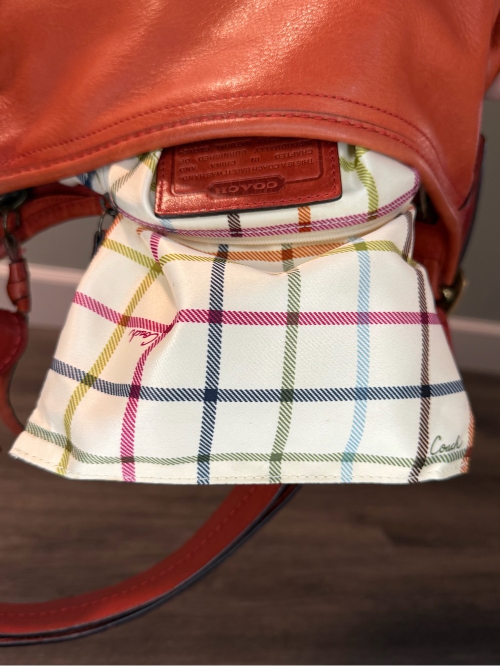Coach Bleecker Duffle with Tattersall Interior - Picture 14 of 15